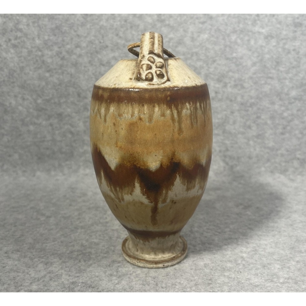 Hummingbird Feeder Studio Pottery Ceramic Vase Drip Glaze Tie No Stopper READ